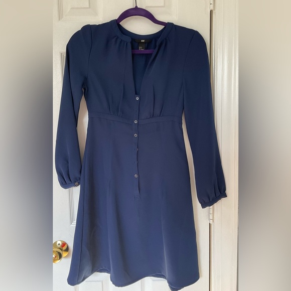 H&M navy blue dress - Picture 2 of 4